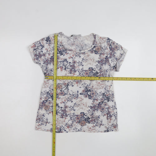 Dorothy Perkins Women’s Multicoloured Floral Beaded T-Shirt Size 12