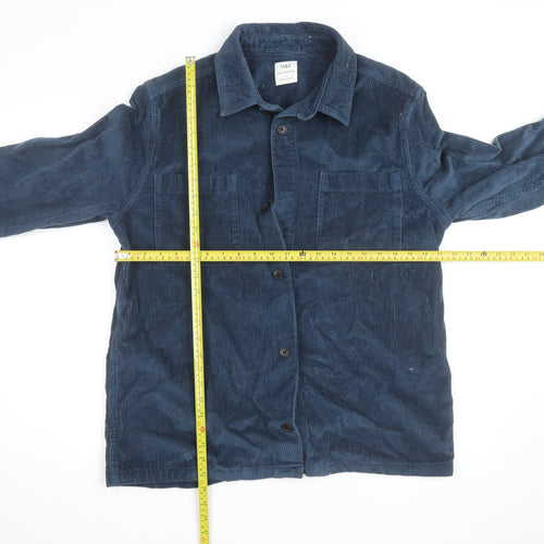 Marks and Spencer Men’s Blue Corduroy Jacket L Regular Fit