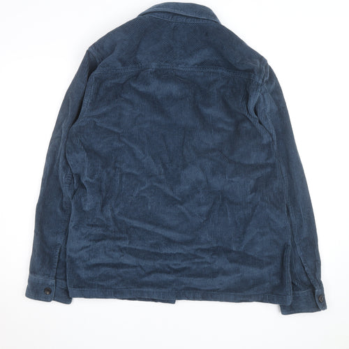 Marks and Spencer Men’s Blue Corduroy Jacket L Regular Fit