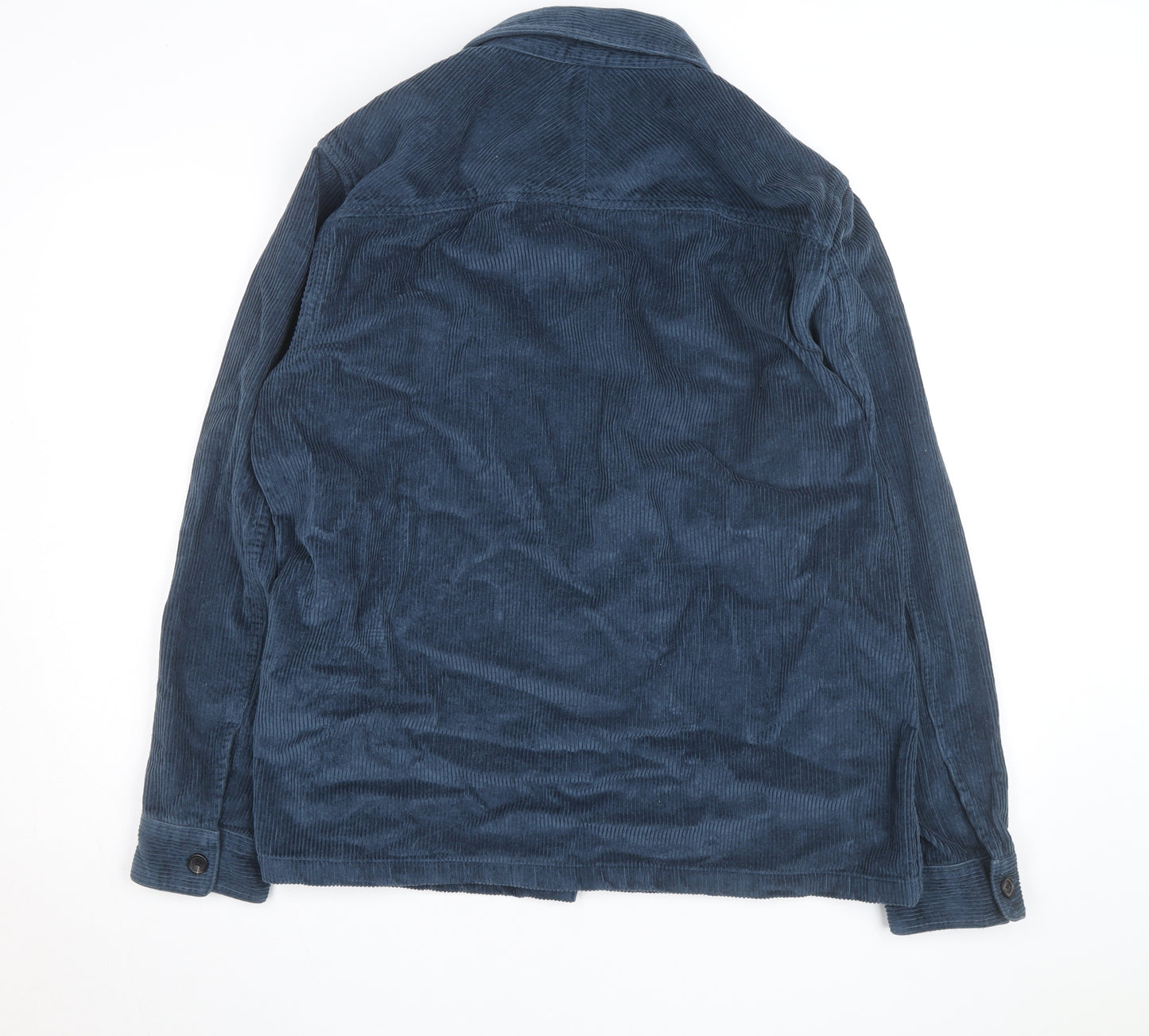 Marks and Spencer Men’s Blue Corduroy Jacket L Regular Fit