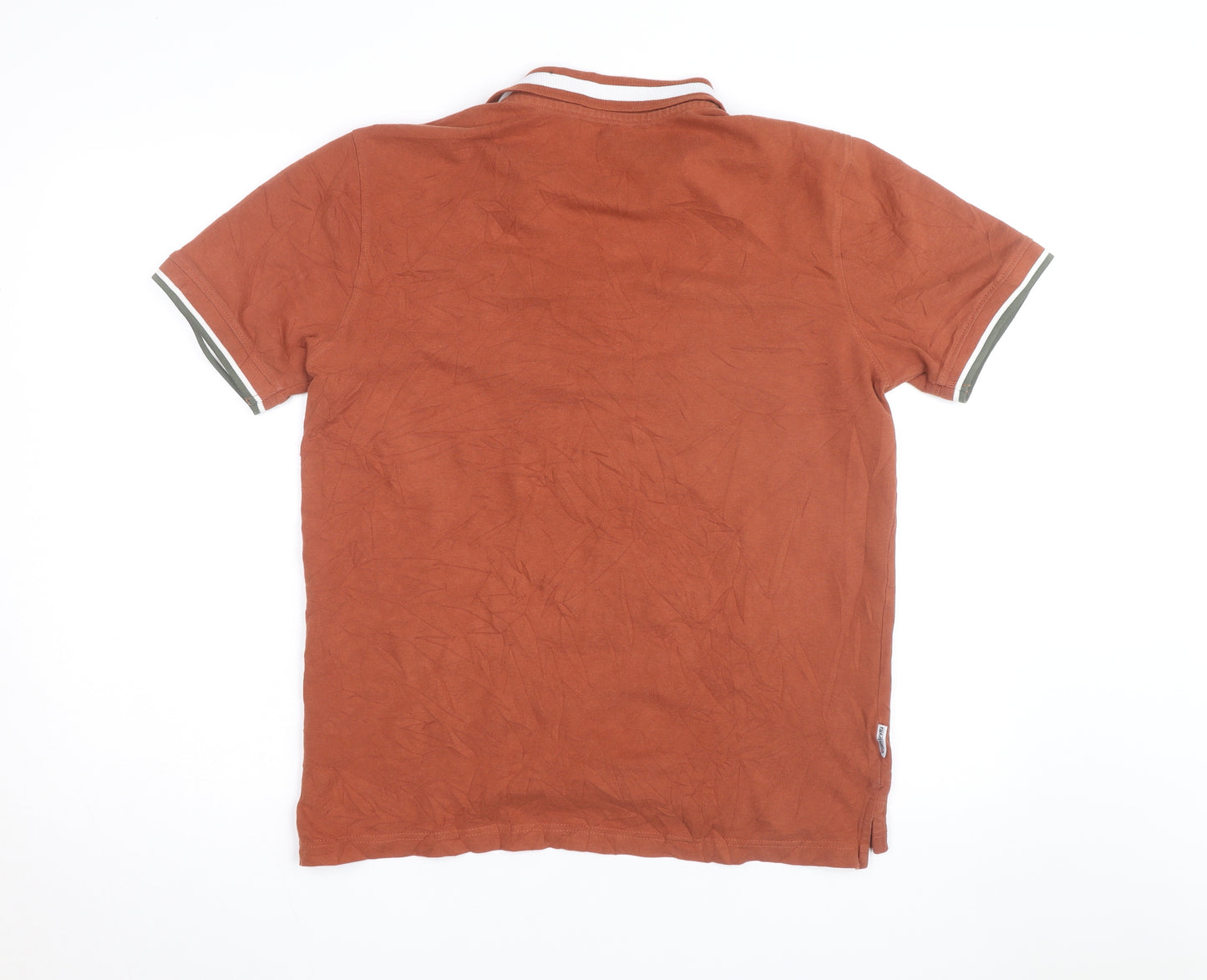 Lambretta Men's Brown XL Cotton Polo Shirt Retro Style