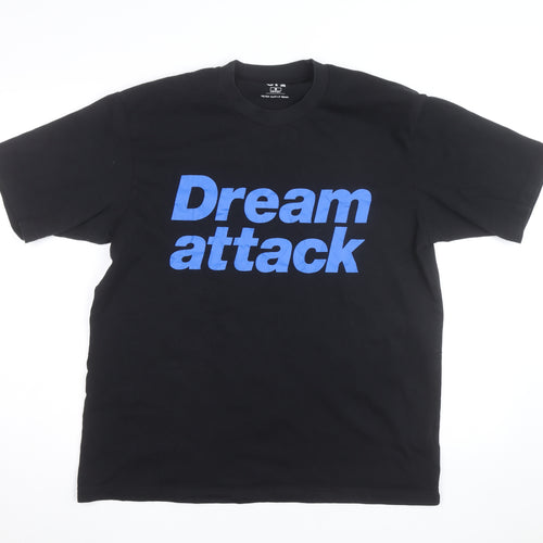 Uniqlo Men’s Black Graphic Print Crew Neck T-Shirt M Peter Saville Remix