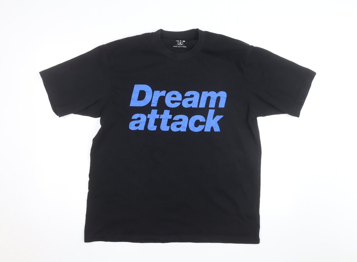 Uniqlo Men’s Black Graphic Print Crew Neck T-Shirt M Peter Saville Remix
