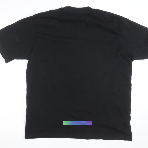 Uniqlo Men’s Black Graphic Print Crew Neck T-Shirt M Peter Saville Remix