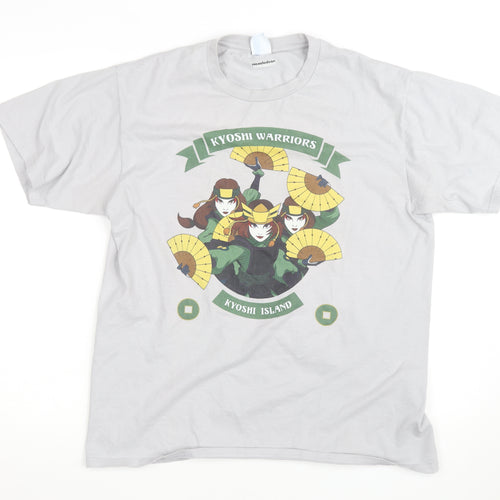 Port & Company Men's Grey Kyoshi Warriors Avatar T-Shirt Size L