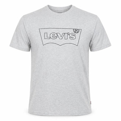 Levi's Men's Grey Logo Short Sleeve Crew Neck T-Shirt Size S