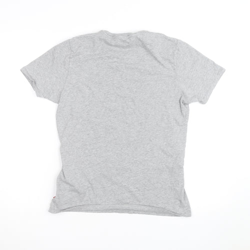 Levi's Men's Grey Logo Short Sleeve Crew Neck T-Shirt Size S