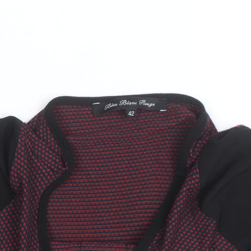 Bleu Blanc Rouge Womens Multicoloured Long Sleeve Jersey Blouse Size 14