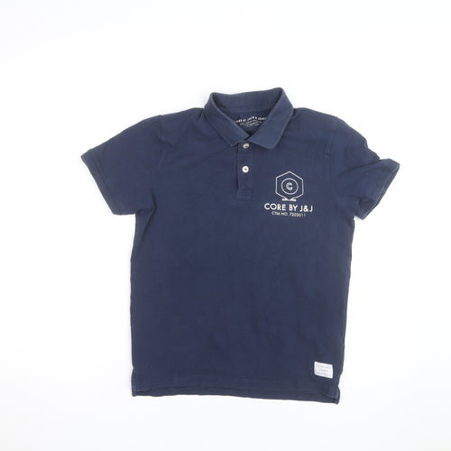 Jack & Jones Men's Blue Polo Shirt Size M Casual Classic Fit