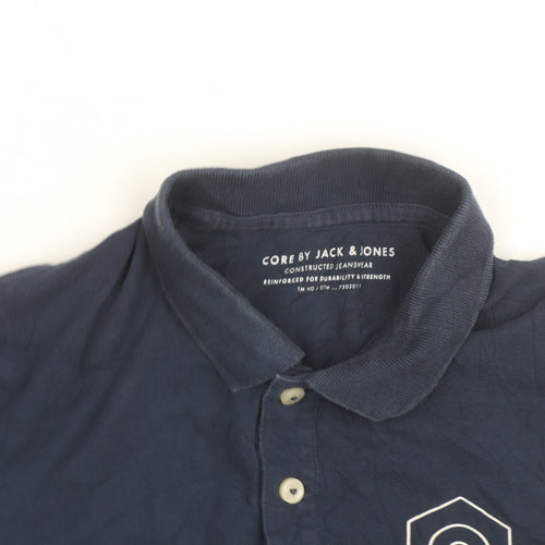 Jack & Jones Men's Blue Polo Shirt Size M Casual Classic Fit