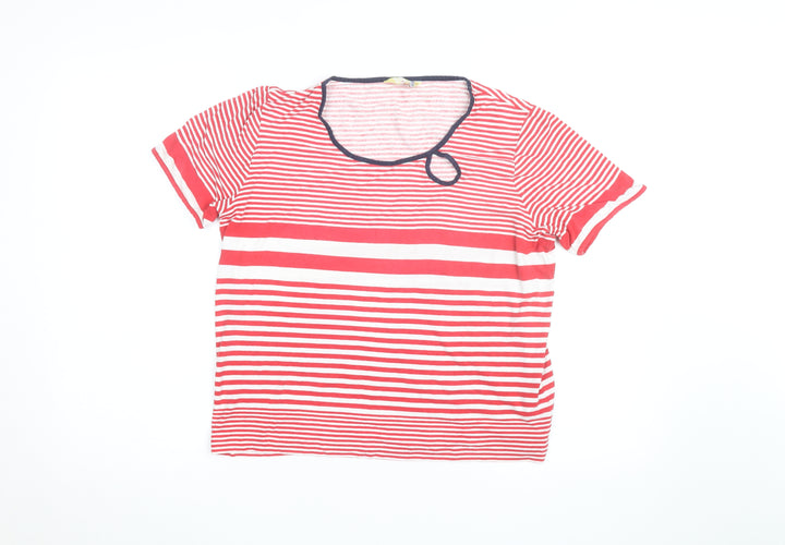 Alice Colmar Women's Red Striped Jersey T-Shirt Size 12