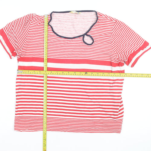 Alice Colmar Women's Red Striped Jersey T-Shirt Size 12