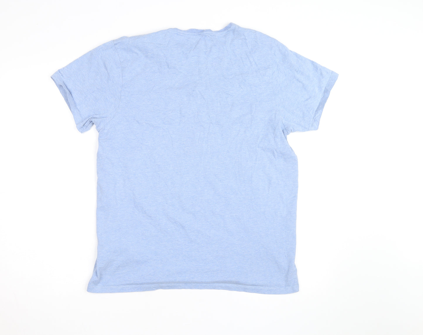 Ben Sherman Men's Blue Union Jack Graphic Crew Neck T-Shirt XL