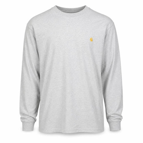 Carhartt Men’s Grey Long Sleeve Cotton Crew Neck Top 2XL