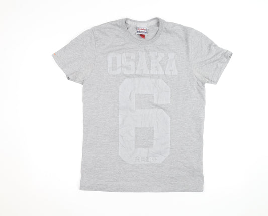 Superdry Men's Grey Osaka 6 Graphic T-Shirt - Medium