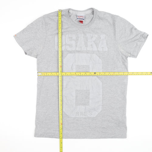 Superdry Men's Grey Osaka 6 Graphic T-Shirt - Medium