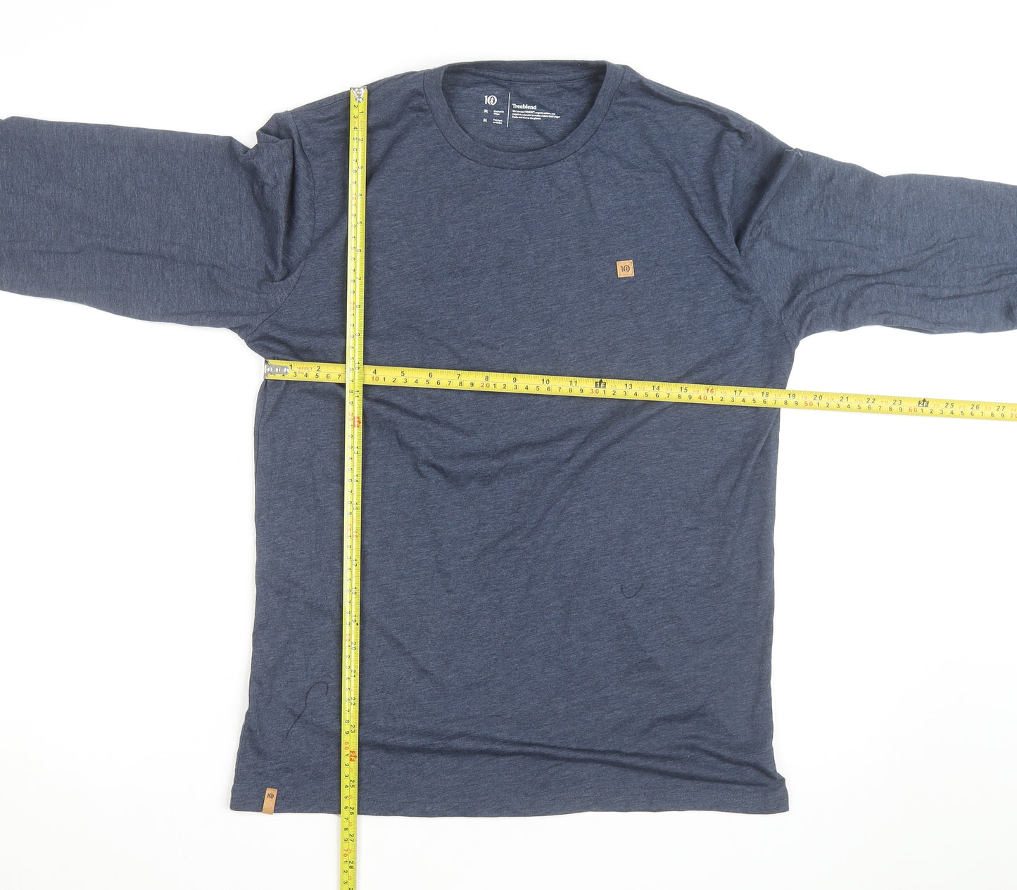Tentree Men's Blue Long Sleeve Treeblend Crew Neck Top Size M