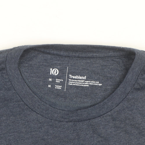Tentree Men's Blue Long Sleeve Treeblend Crew Neck Top Size M