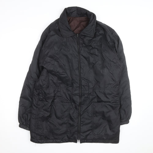 Essentials Women's Black Size 14 Quilted Puffer Jacket