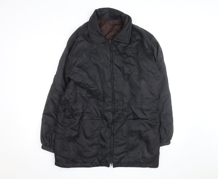Essentials Women's Black Size 14 Quilted Puffer Jacket