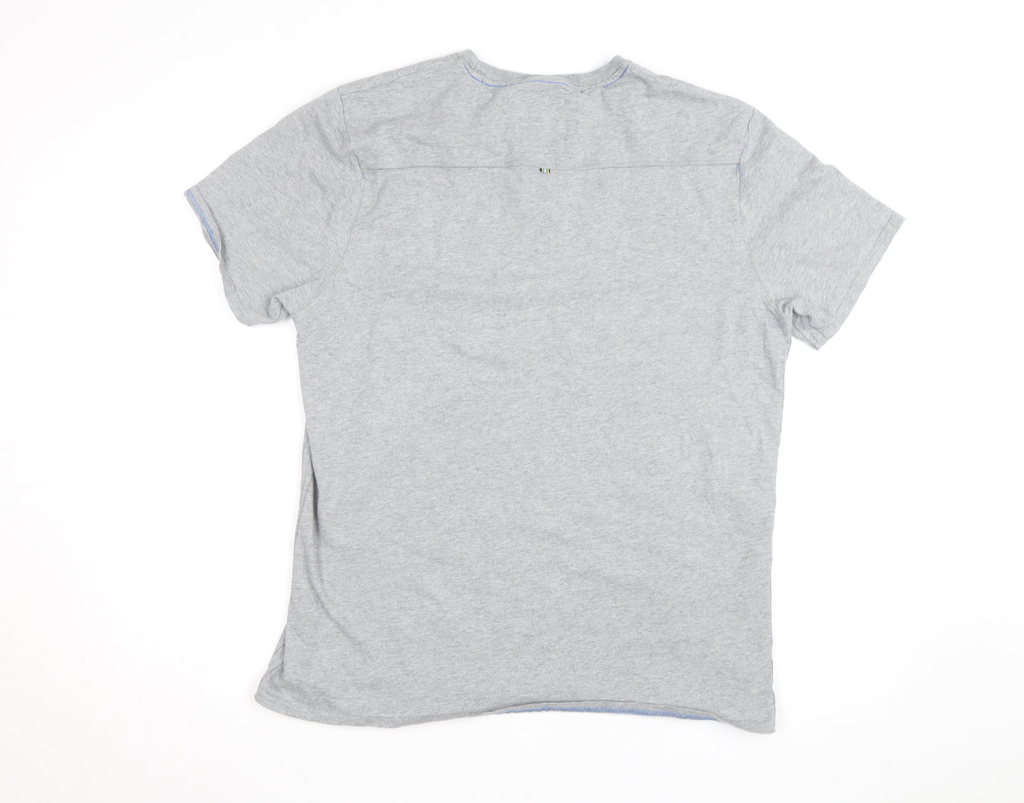 St George By Duffer Men's Grey Graphic T-Shirt Size L