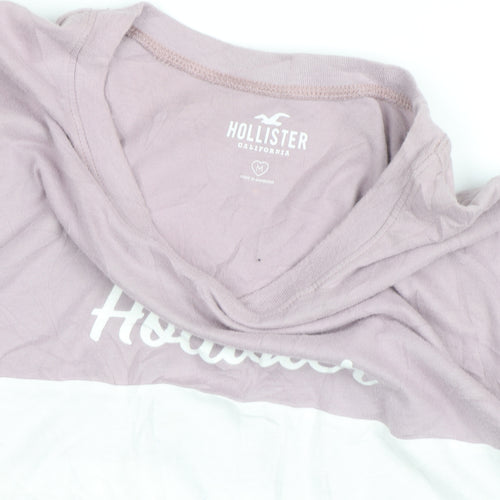 Hollister Men’s Multicoloured Long Sleeve Colourblock Top M