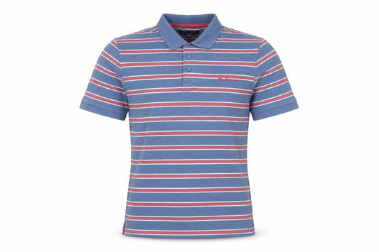 Ben Sherman Boys Blue Striped Polo Shirt 14-15 Years Casual Classic