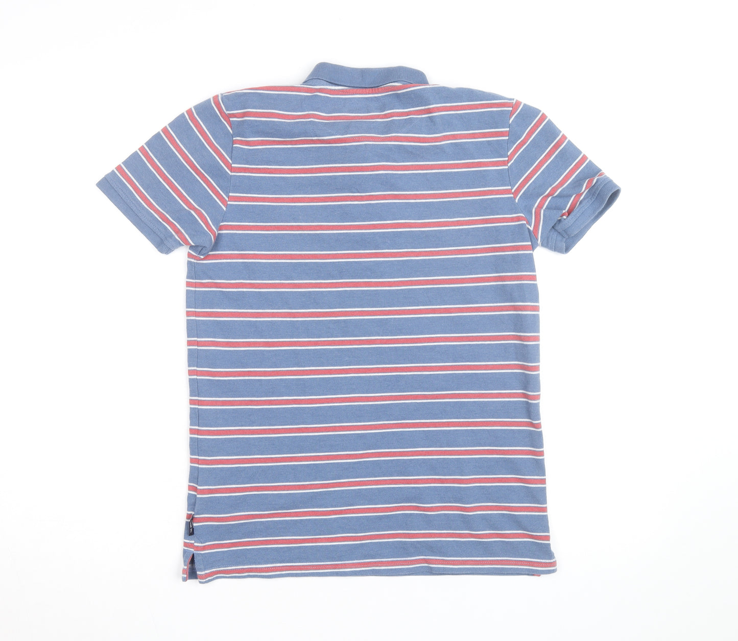 Ben Sherman Boys Blue Striped Polo Shirt 14-15 Years Casual Classic