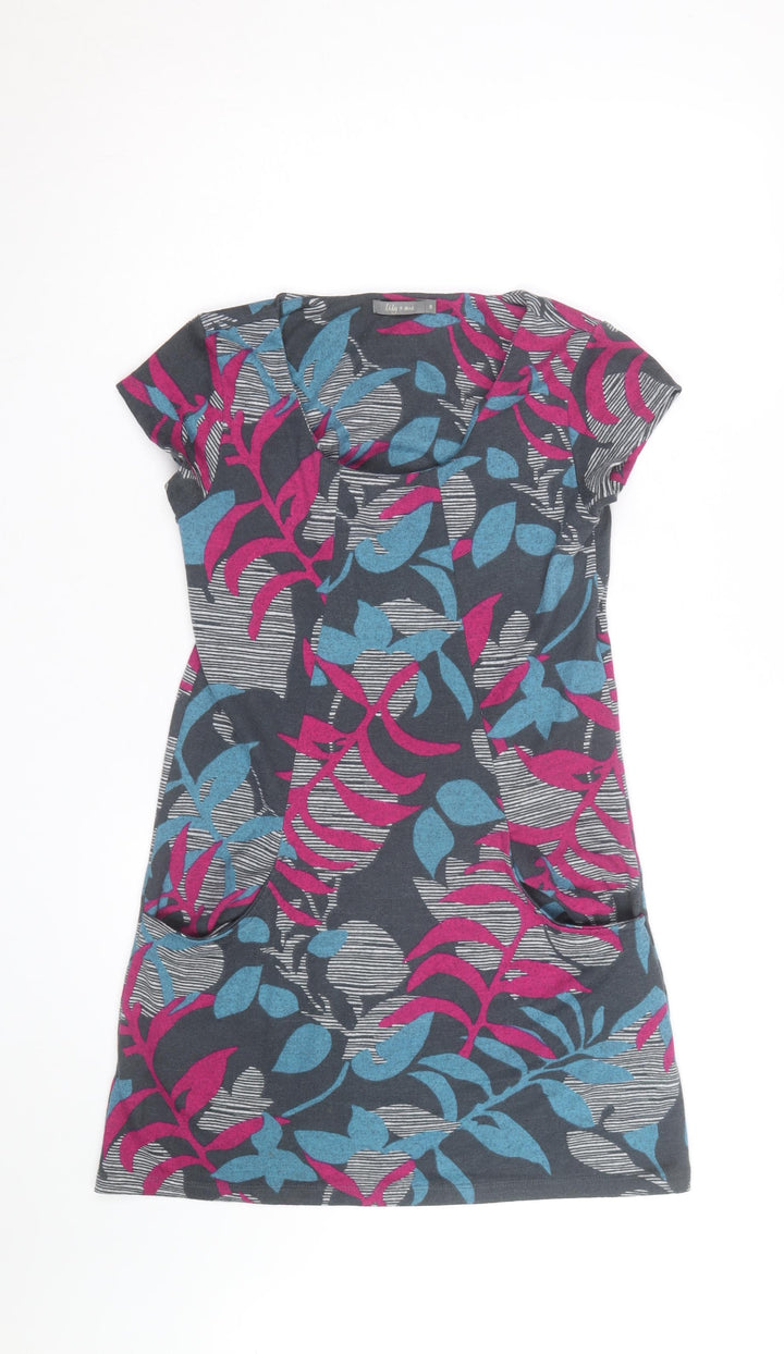 Lily & Me Women's Multicoloured Floral Shift Dress Size 8