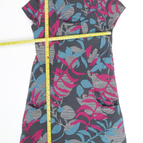 Lily & Me Women's Multicoloured Floral Shift Dress Size 8
