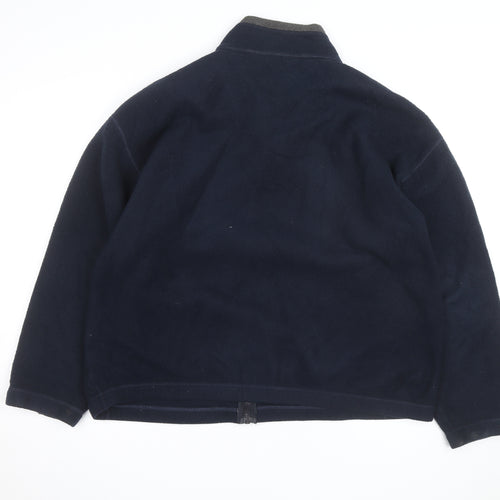 Marks and Spencer Men's Blue XL Fleece Full Zip Jacket