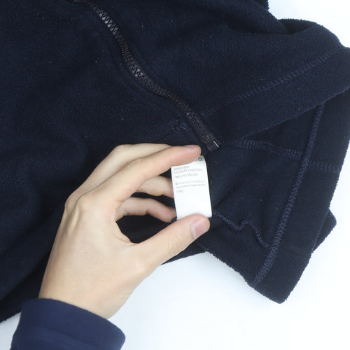 Marks and Spencer Men's Blue XL Fleece Full Zip Jacket