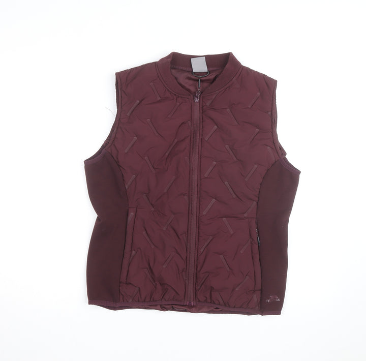 Trespass Womens Red L Lightweight Padded Waistcoat Bodywarmer