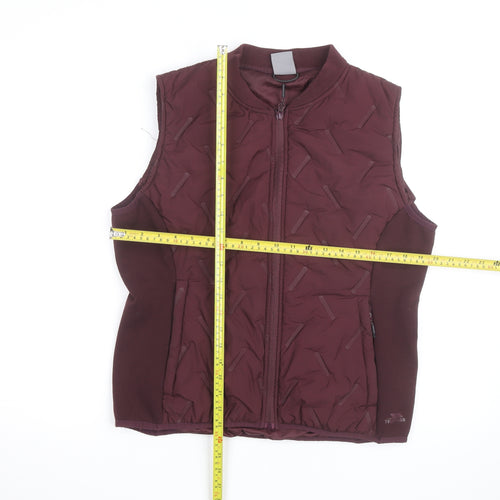 Trespass Womens Red L Lightweight Padded Waistcoat Bodywarmer