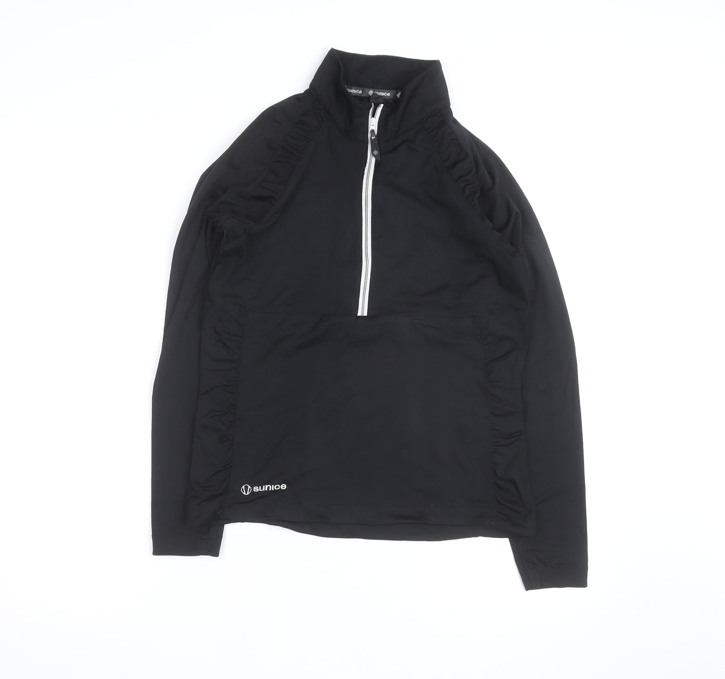 Sunice Men's Black M Softshell 1/2 Zip Lightweight Active Jacket