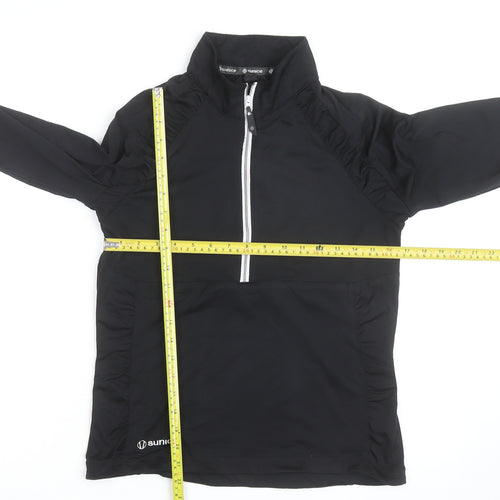 Sunice Men's Black M Softshell 1/2 Zip Lightweight Active Jacket