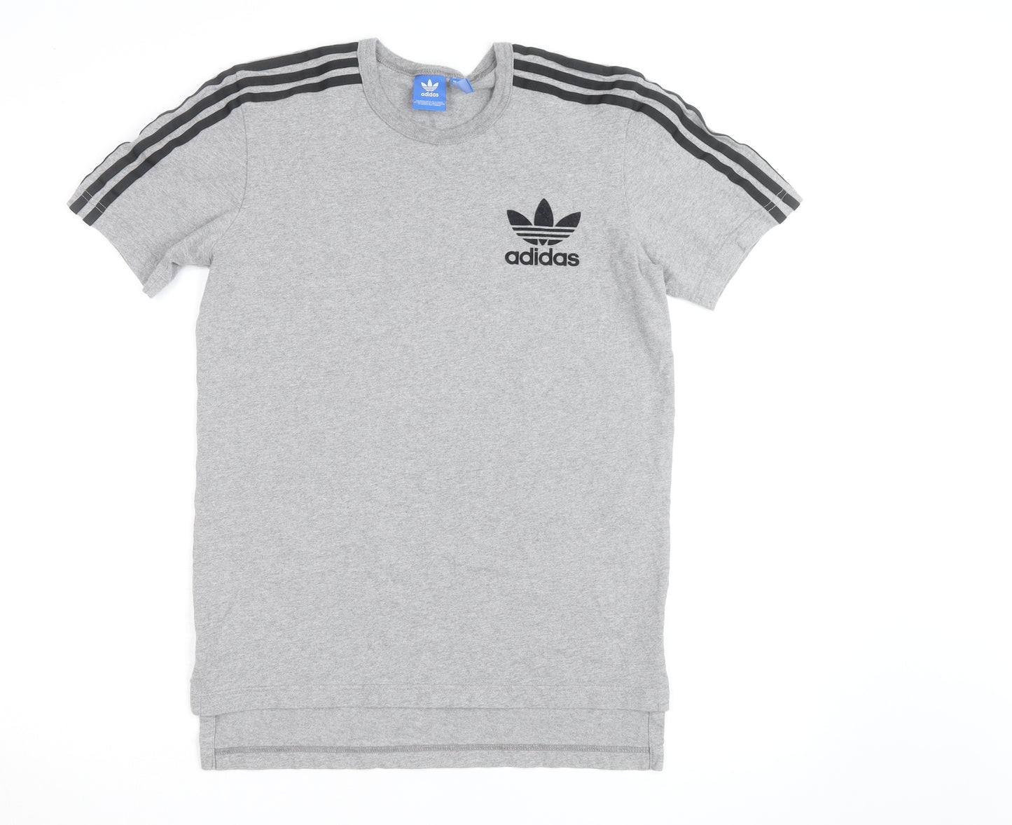 Adidas Men’s Grey Short Sleeve Crew Neck Sports T-Shirt Size S