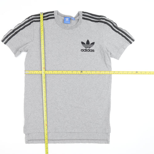 Adidas Men’s Grey Short Sleeve Crew Neck Sports T-Shirt Size S
