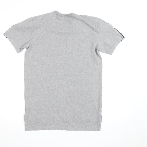 Adidas Men’s Grey Short Sleeve Crew Neck Sports T-Shirt Size S