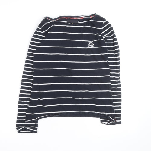 Crew Clothing Women’s Blue White Striped Long Sleeve T-Shirt Size 6
