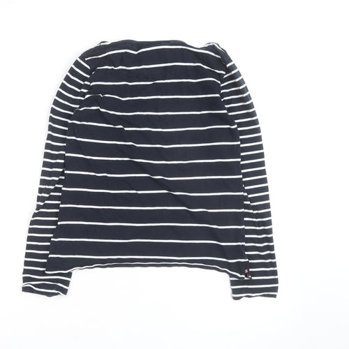 Crew Clothing Women’s Blue White Striped Long Sleeve T-Shirt Size 6