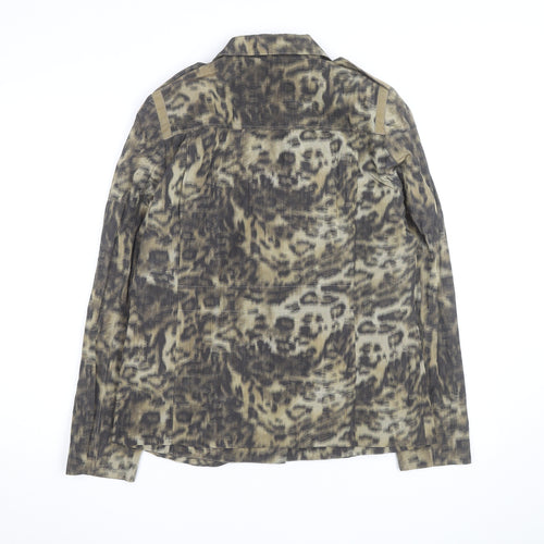 Elie Tahari Women’s Beige Animal Print Blazer Jacket Size M