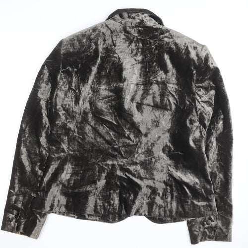 Conrad C Collection Women's Grey Velvet Blazer Size 12