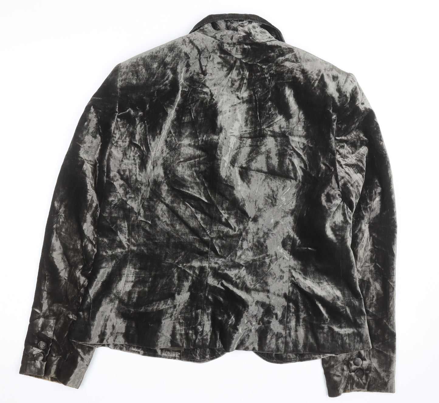 Conrad C Collection Women's Grey Velvet Blazer Size 12