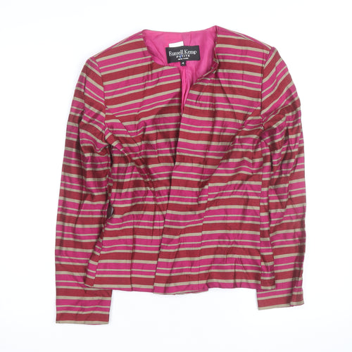 Russell Kemp Petite Women's Multicoloured Striped Tunic Blouse Size 8