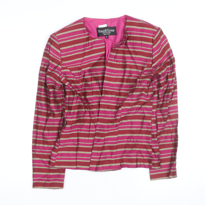 Russell Kemp Petite Women's Multicoloured Striped Tunic Blouse Size 8