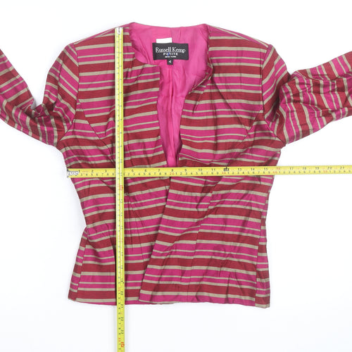 Russell Kemp Petite Women's Multicoloured Striped Tunic Blouse Size 8