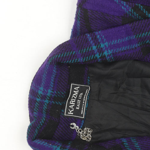 Karizma East Ltd Women's Purple Check Wool Blazer Size 8
