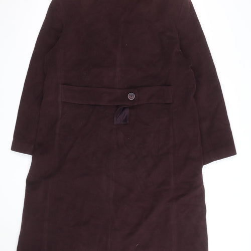 Forecaster Women's Brown Wool Blend Long Overcoat Size 12