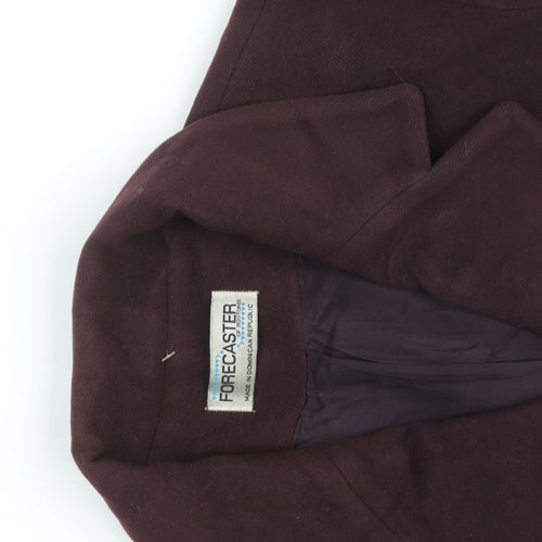 Forecaster Women's Brown Wool Blend Long Overcoat Size 12